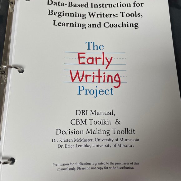 Data Based Instruction in Early Writing (DBI) - Picture 1 of 2